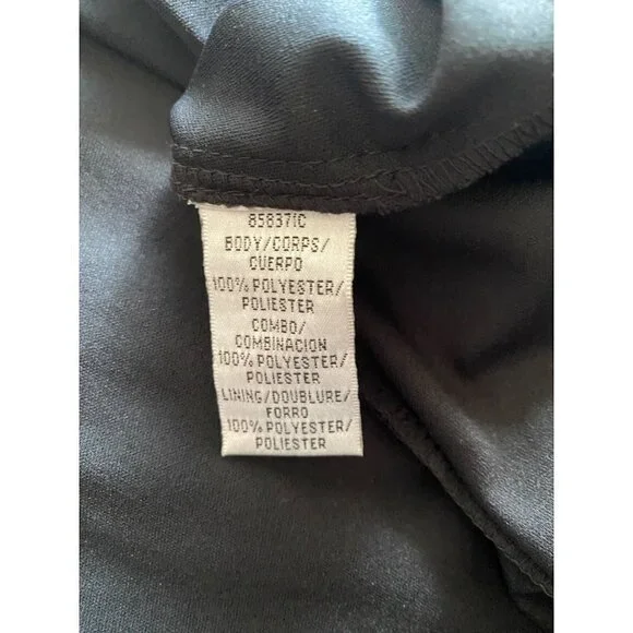 Vintage Y2K Cache Women's Black Multi Pleated Midi Dress - 6 - Picture 13 of 14